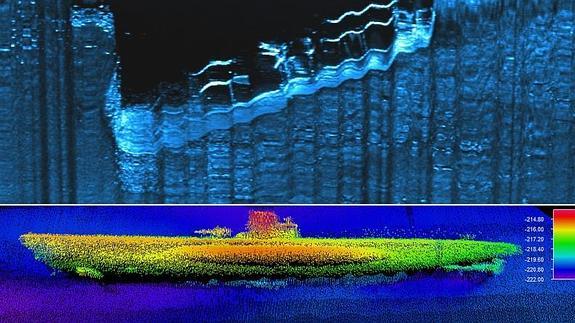 Imágenes del sónar que ha hecho el descubrimiento 