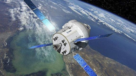 Futura cápsula espacial Orion para el transporte de tripulantes, encomendada a Airbus. 