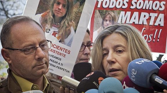 Los padres de Marta del Castillo, Antonio y Eva. 