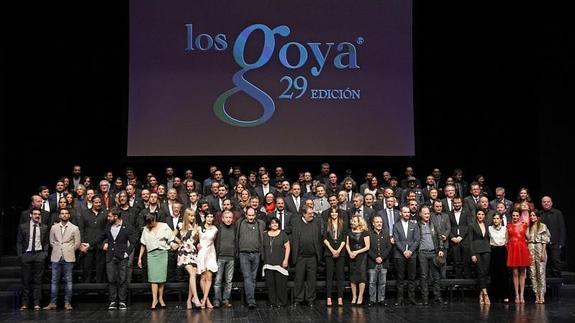 Fiesta de los nominados en la XXVIII edición.