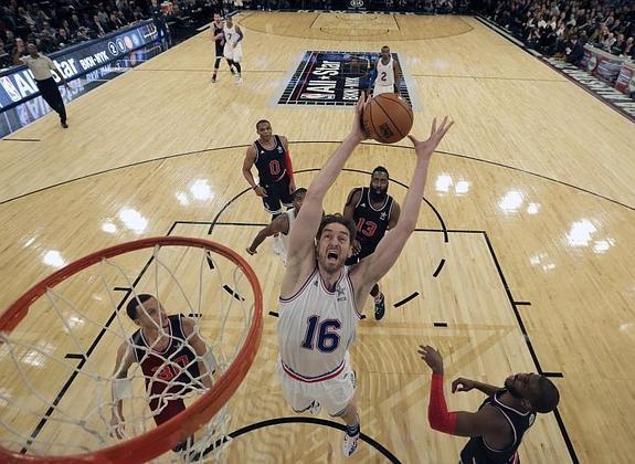 Pau Gasol, durante el partido. 