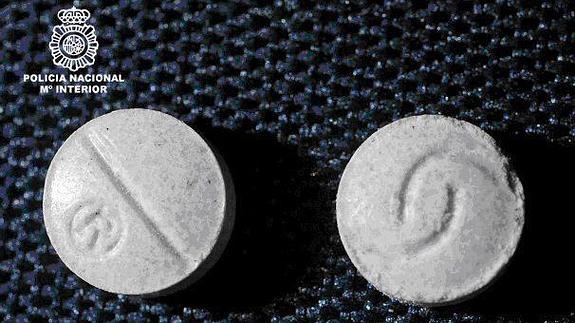 Pastillas de éxtasis intervenidas por la Policía Nacional en una operación antidroga. 