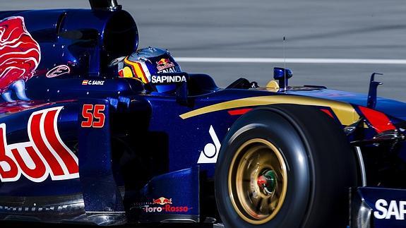 Sainz Jr. pilota en Australia. 