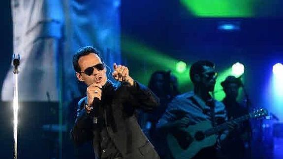 El cantante Marc Anthony durante uno de sus conciertos.