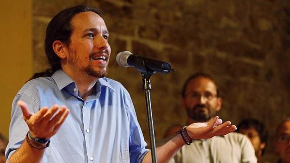 El secretario general de Podemos, Pablo Iglesias. 