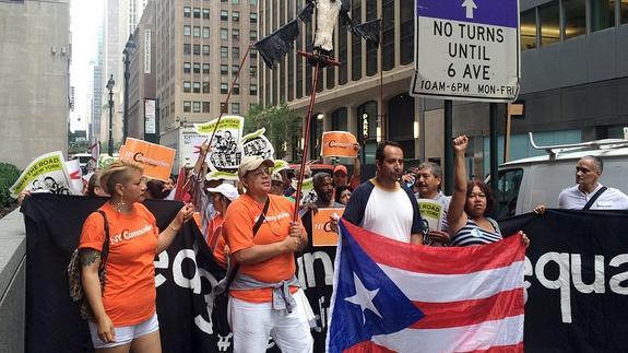 Concentración en San Juan contra la austeridad. 