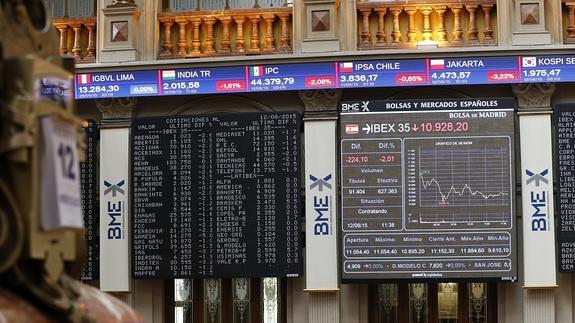 Bolsa de Madrid.