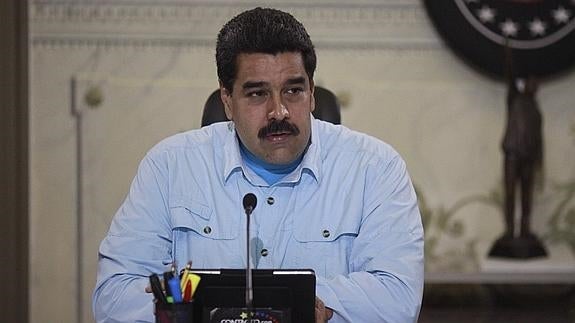 Maduro, en una reunión con su Gobierno.