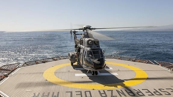 Imagen de archivo de un helicóptero Súper Puma del Servicio Aéreo de Rescate (SAR).