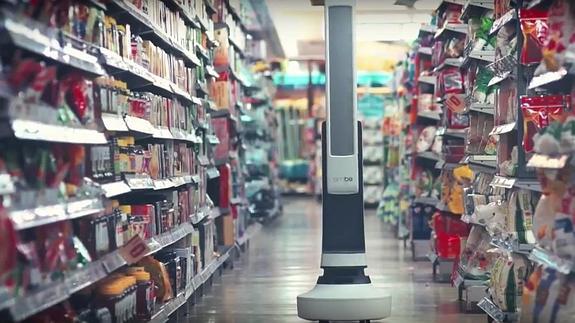 Con sus cuatro cámaras puede comprobar que productos están sin reponer.