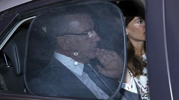 Rodrigo Rato, abandonando los juzgados de Madrid.