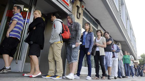 Imagen de archivo de una oficina de empleo. 