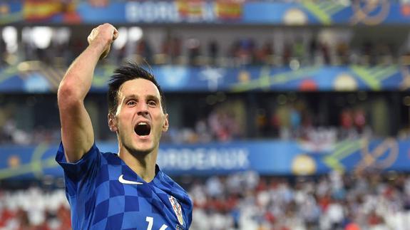 Kalinic, autor del primer gol croata. 