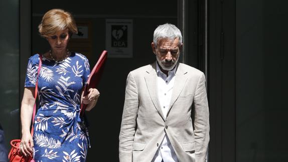 Imanol Arias, a su salida de la Audiencia Nacional. 