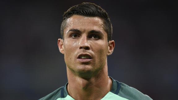 Cristiano, durante las semifinales ante Gales. 