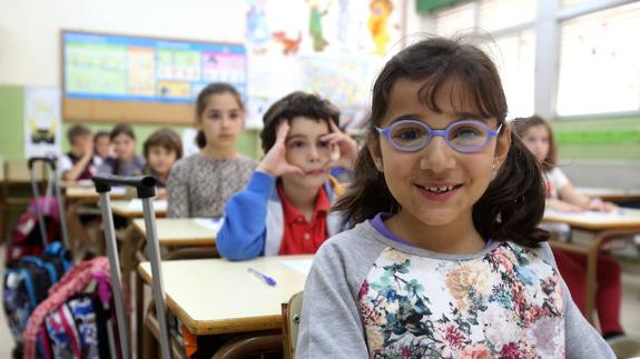 Alumnos a punto de hacer la evaluación externa de Tercero de Primaria