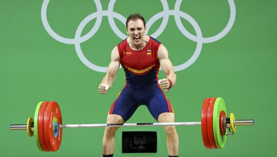 Andres Mata, durante la competición. 