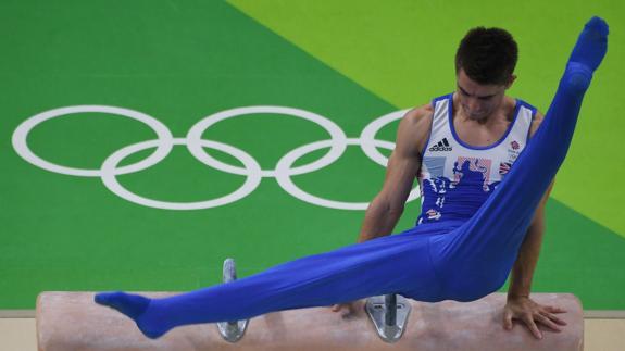 Max Whitlock, en plena prueba. 