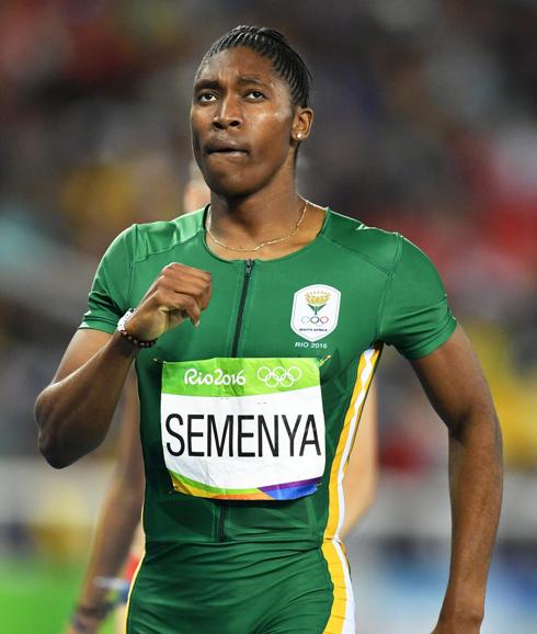 Caster Semenya, durante una prueba. 