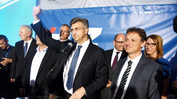 Andrej Plenkovic, líder de la Unión Democrática Croata. 