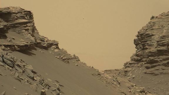 Una de las nuevas imágenes tomadas por el Curiosity.