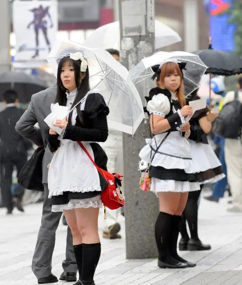 Dos jóvenes japonesas en Tokio.