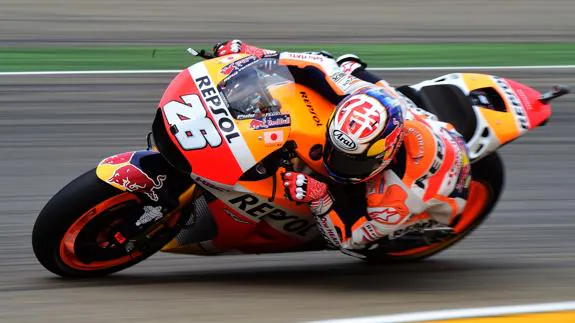 Pedrosa rueda en Motorland. 