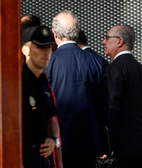 Rodrigo Rato, a su llegada a la Audiencia Nacional. 