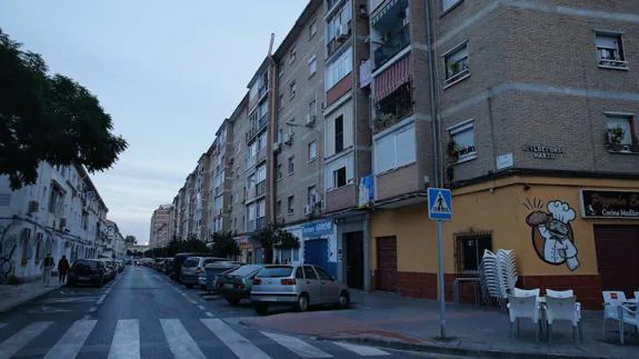 Calle Emilio Prados, en la que ocurrió el suceso.