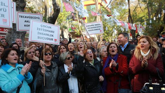 Protesta en Ankara.