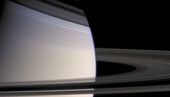 Imagen captada de Saturno. 