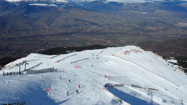 Las condiciones de nieve son óptimas en el centro de la Cerdaña