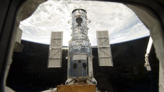 Vista del telescopio espacial Hubble.