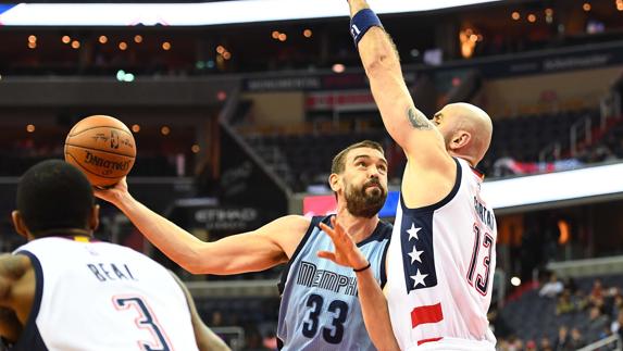 Marc Gasol, durante el partido. 