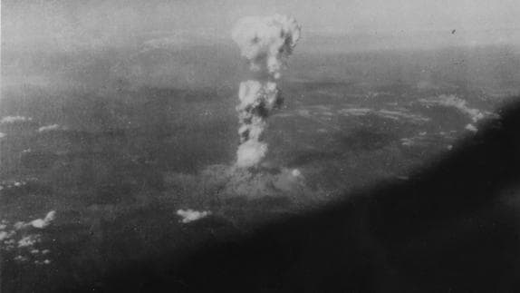 Una de las diez nuevas fotos de Hiroshima tras el ataque nuclear.
