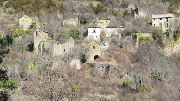 Ainielle, pueblo abandonado de Huesca. 