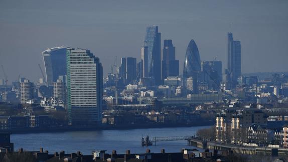 Vista general de la City de Londres.