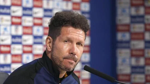 Diego Pablo Simeone, entrenador del Atlético. 