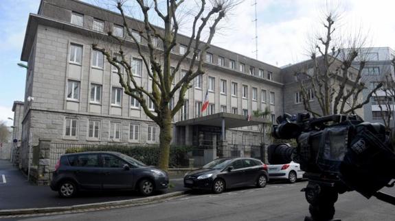 Comisaría en Brest, Francia.