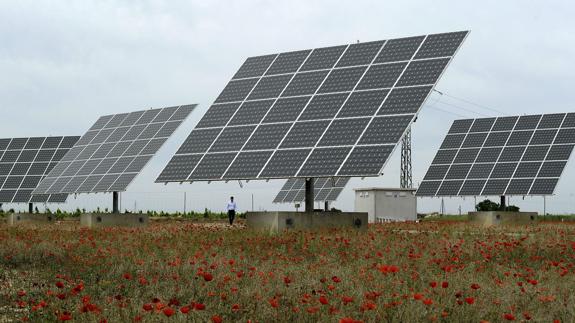 Paneles solares en Albacete.