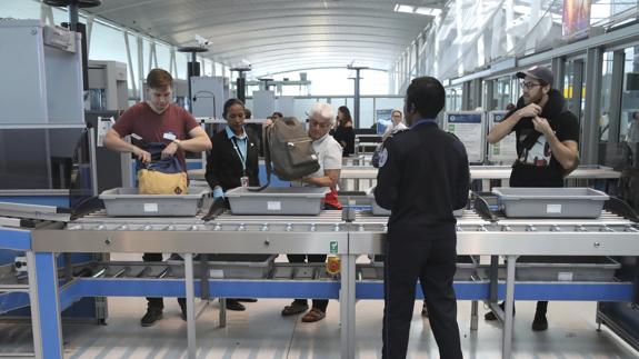 Un control en el aeropuerto JFK de Nueva York. 