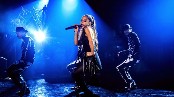 Ariana Grande, en una actuación.