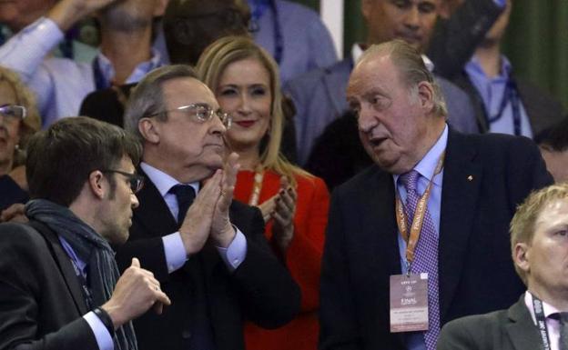 Florentino Pérez, en la final. 