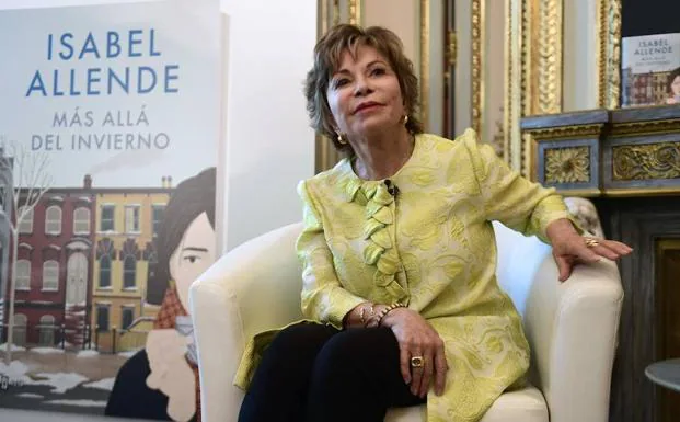 Isabel Allende, durante la presentación de su nuevo libro. 