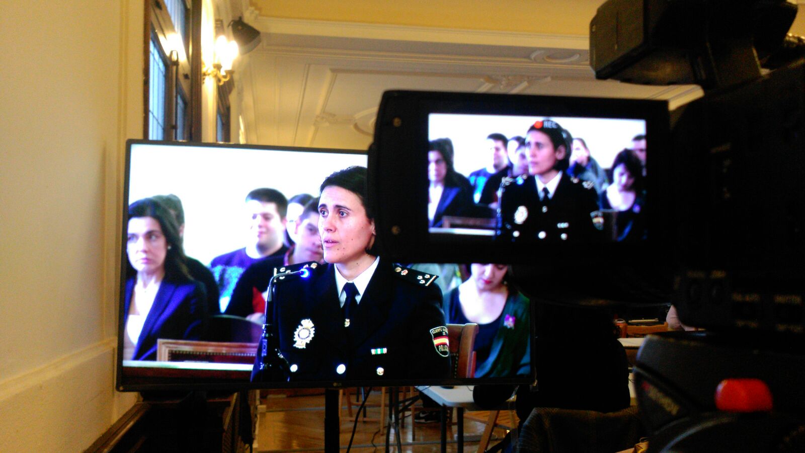 Inspectora de la Policía Nacional encargada de la investigación. 