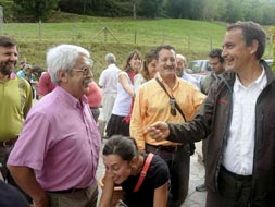 José Luís Rodríguez Zapatero en León. EFE