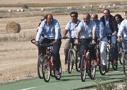 El sendero verde de Valladolid tiene ya 19,1 kilómetros con el nuevo tramo hasta Villanueva de los Infantes