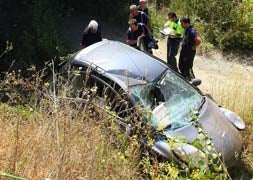Accidente de tráfico en la autovía A6, en Camponaraya (León)/ Foto: ICAL