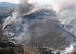 Incendio en Encinedo. /Ical