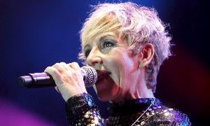 Ana Torroja, en un concierto de su gira 'Soy'. LUIS PALOMEQUE
